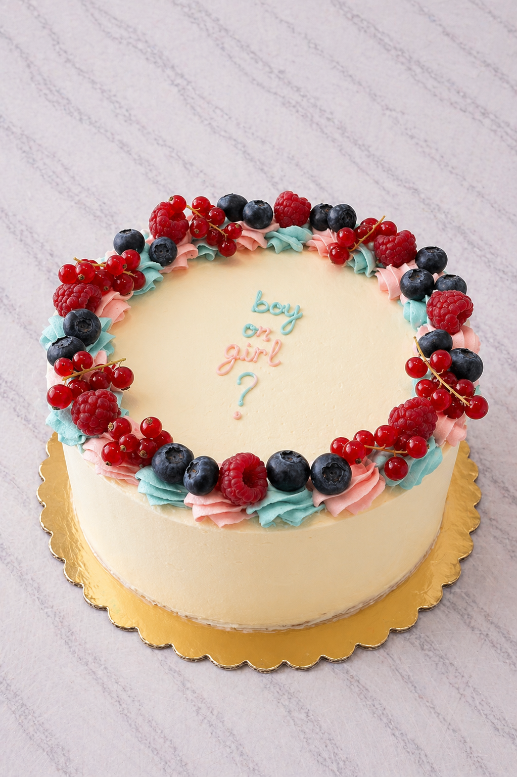 Gender Reveal Cake – Surprise à l’intérieur